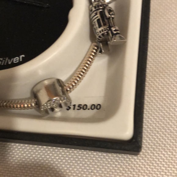 💫Rare Sterling Silver Star Wars Charm Bracelet- 598 $65 or $50 w/offer - Picture 13 of 14